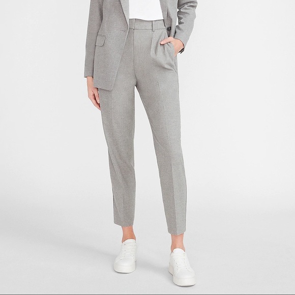 High Waisted Tapered Flannel Ankle Pant NWT size 4 - Picture 1 of 6